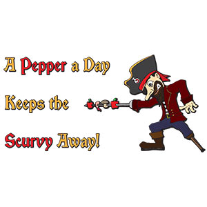 A Pepper a Day Keeps the Scurvy Away! [Gardening T-Shirt Design]