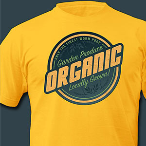 ORGANIC Garden Produce [Gardening T-Shirt Design]