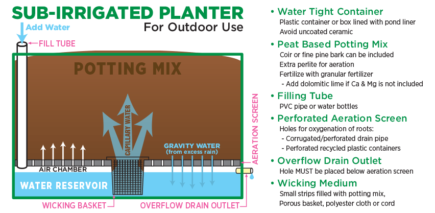 Self-Watering SIP Planter Box Design
