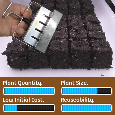 Seed Starting Options - Soil Blocker Makes Seedling Cubes