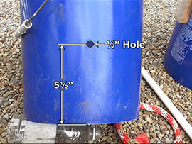 Tutorial Self-Watering 5 Gallon Bucket Overflow Hole