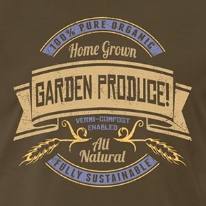Home Grown GARDEN PRODUCE! [Gardening T-Shirt Design]