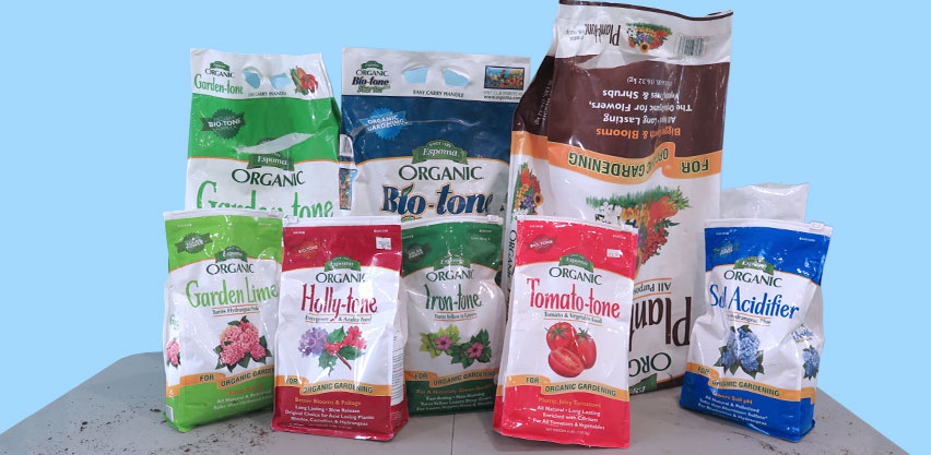 Espoma Branded Organic Soil Amendments & Fertilizer Bags