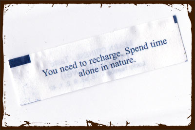 Gardening Fortune: You need to recharge. Spend time alone in nature.