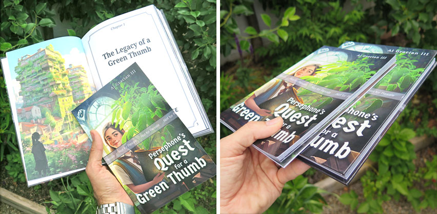 Persephone's Quest for a Green Thumb - Printed Proof Samples from Amazon KDP