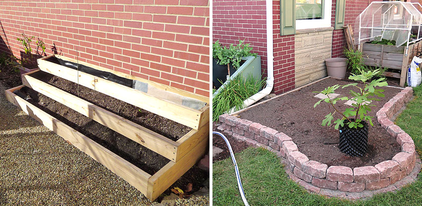 Raised Bed Construction - Treated Lumber vs Concrete Retaining Wall Blocks