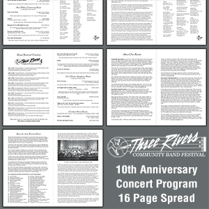 Three Rivers Community Band Festival 10th Anniversary Program