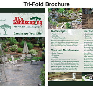 Als Landscaping Tri-fold Brochure